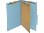 Medical Arts Press Pressboard Classification Folder, 1 Divider, 2" Expansion, Legal Size, Blue, 10/Box (DV-T52-14-3BLU)