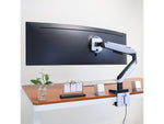 Mount-It! Adjustable Monitor Arm, Up to 49" Monitor, Grayish White/Matte Black (MI-4881)
