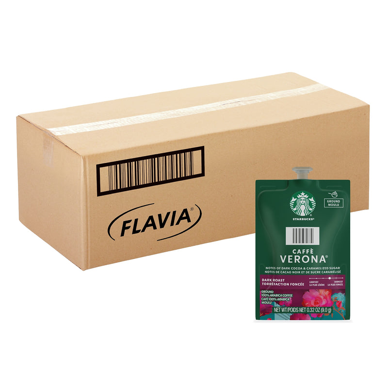 Starbucks Caffe Verona Coffee Flavia Freshpacks, Dark Roast, 76/Carton (MDR01039)