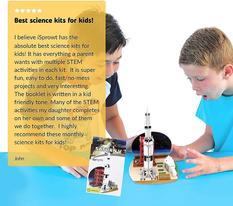 iSprowt Saturn V 3D Mini Kit, Assorted Colors (SATURNV291)