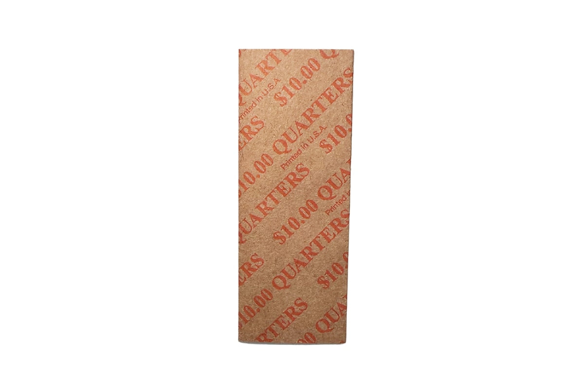 CONTROLTEK Coin Wrapper, Kraft/Orange, 1000/Pack (CNP57025)
