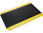 Crown Mats Industrial Deck Plate Anti-Fatigue Mat, 24" x 36", Black/Yellow (CD 0023YB)