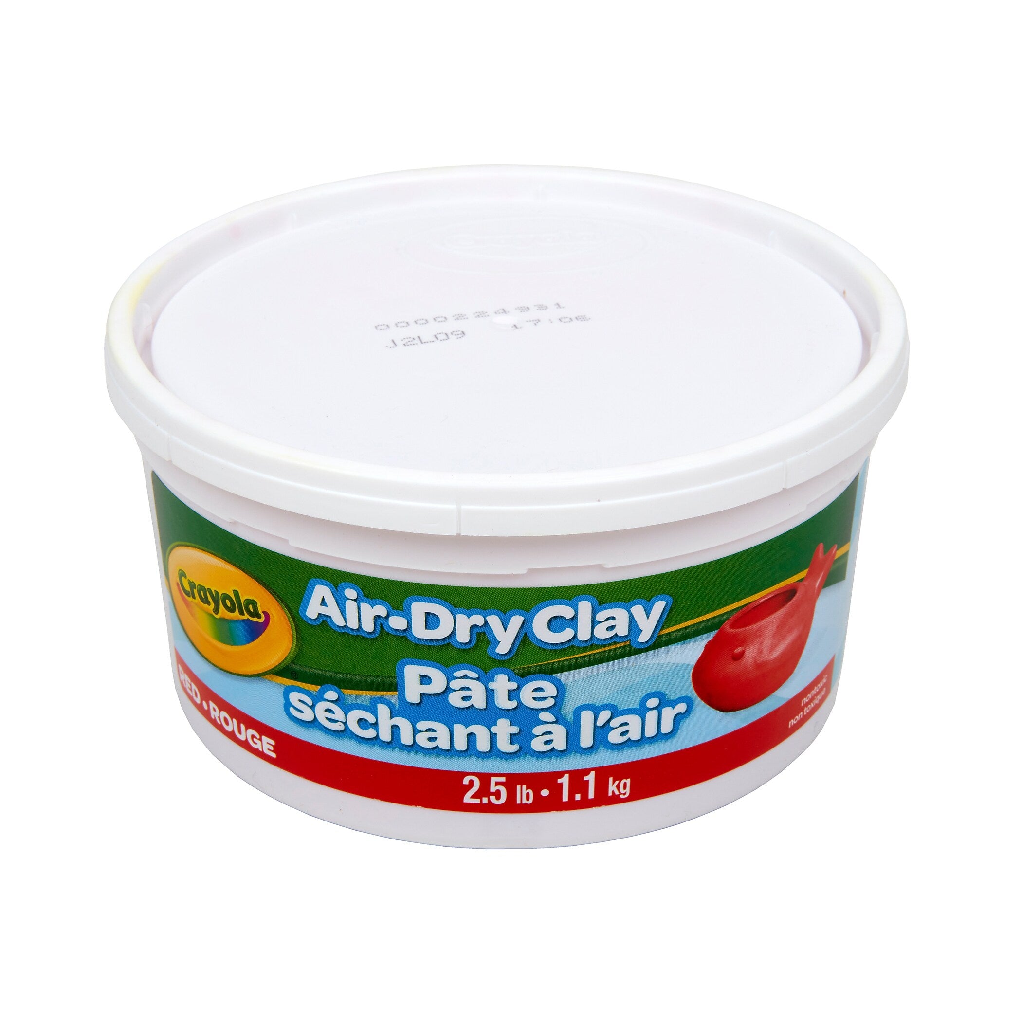 Crayola Air Dry Clay, Red, 4/Bundle (BIN575138-4)