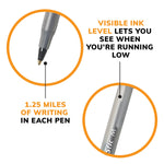 BIC Round Stic Xtra-Life Ballpoint Pen, Medium Point, 1.0mm, Black Ink, Dozen (GSM11BK)