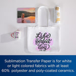 Brother 8.5" x 11" Sublimation Paper, White, 100 Sheets (SP01PLS)