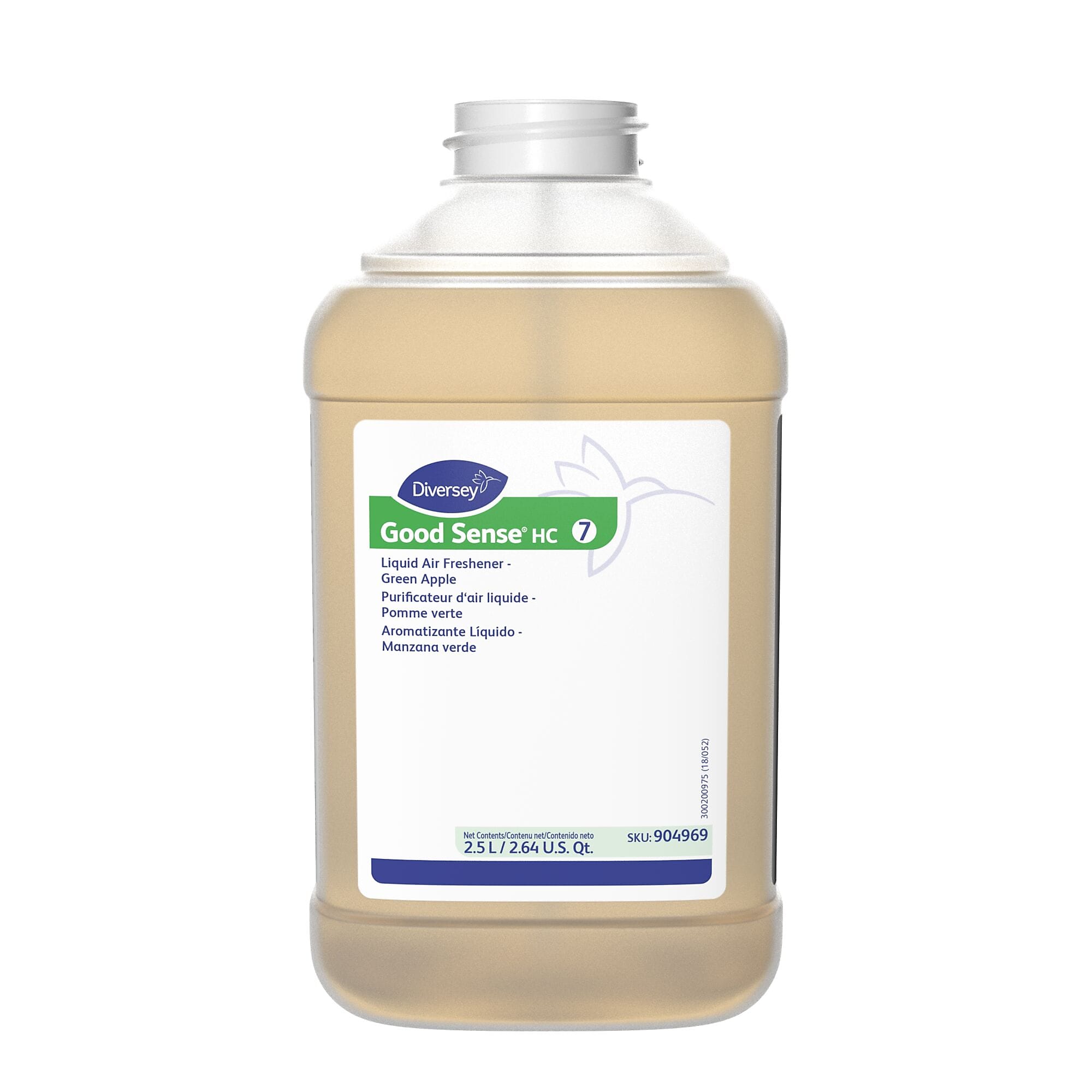 Good Sense HC Air Freshener for Diversey J-Fill, Green Apple, 2.5 L / 2.64 U.S. Qt., 2/Carton (904969)