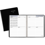 2026 AT-A-GLANCE DayMinder 7" x 8.75" Weekly Planner, Faux Leather Cover, Black (G535-00-26)