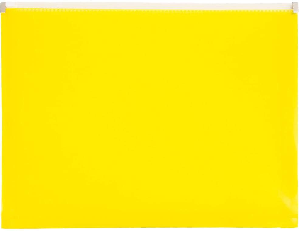 JAM Paper Premium Plastic Document File, Letter, Yellow, 3/Pack (218Z1YEX3)