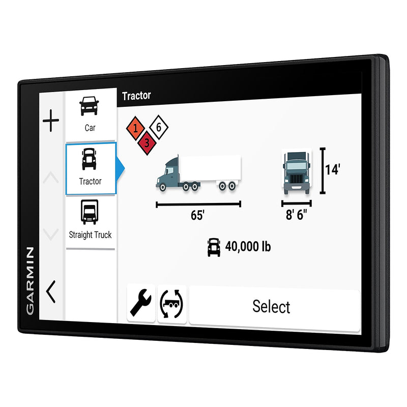 Garmin dezl OTR620 6" GPS Truck Navigator, Black (010-02923-00)
