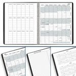 2025-2026 AT-A-GLANCE 9" x 11" Academic Year Monthly Planner, Faux Leather Cover, Black (70-074-05-26)