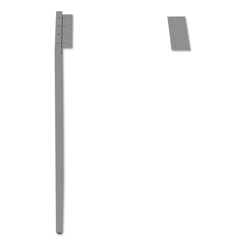 Alera Open Office Series Fully Adjustable O-Leg Return Base, Silver (ALELSRT24GR)