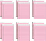 TOPS Prism+ Notepads, 8.5" x 11.75", Wide, Pink, 50 Sheets/Pad, 12 Pads/Pack (63150)