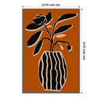 Amanti Art Ochre Still Life No 5 by Treechild  Framed Canvas Wall Art Print, 23" x 33" (A42678302772)
