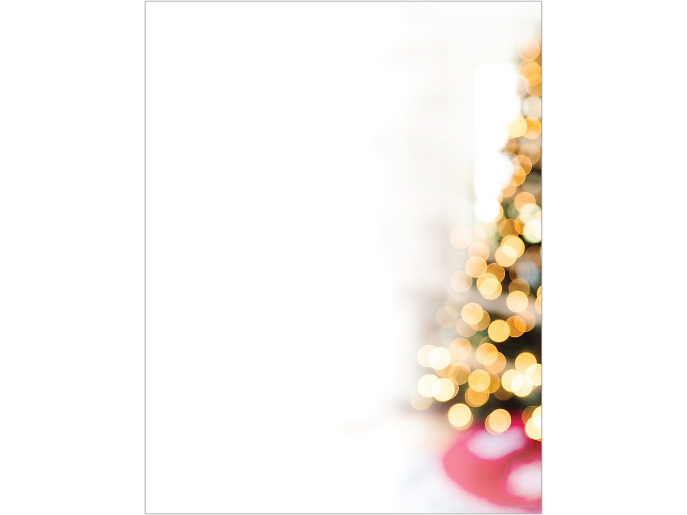 Great Papers Lit Christmas Tree Holiday Letterhead, Multicolor, 50/Pack (2023043)