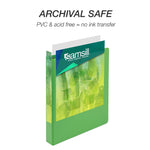 Samsill Earth's Choice Plant-Based 1" Durable View Binders, 3-Ring, Made in USA, Assorted Fashion Colors, 4/Pack (MP48639)