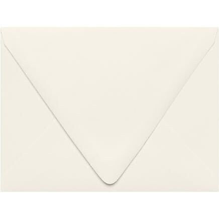 JAM Paper A2 Booklet Envelope 4 3/8" x 5 3/4", Natural White, 50/Pack (1870-NPC-50)