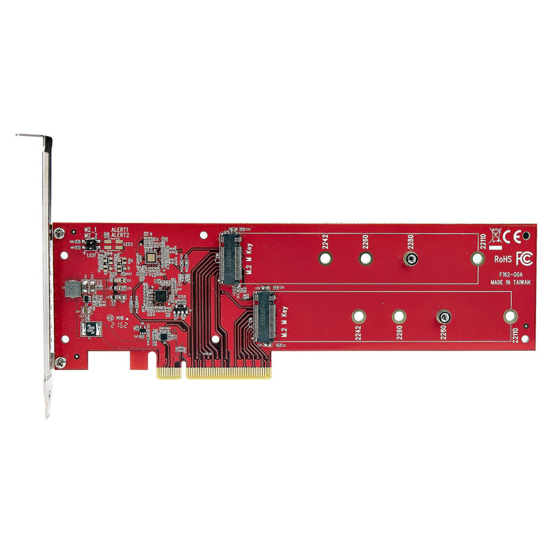 StarTech.com 2-Port M2 PCIe SSD Adapter Card, PCI Express Card for NVMe Drives (DUAL-M2-PCIE-CARD-B)