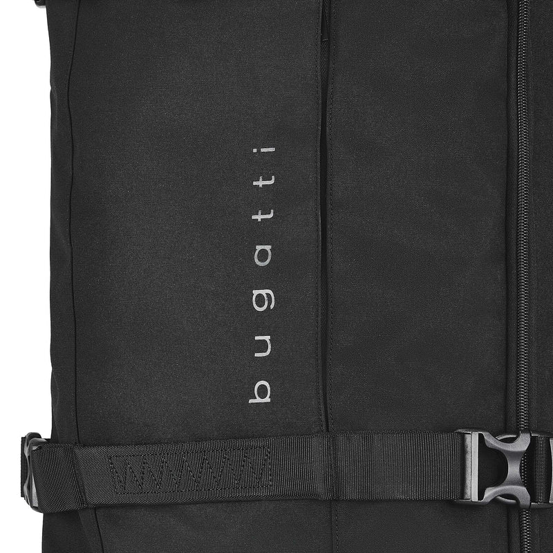 Bugatti Black 28" Polyester Telescoping Travel Duffel with Wheels, Black (DUFW9528BU-BLA)