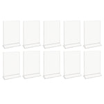 Staples Sign Holder, 8.5" x 11", Clear Acrylic, 10/Carton (ST62658)