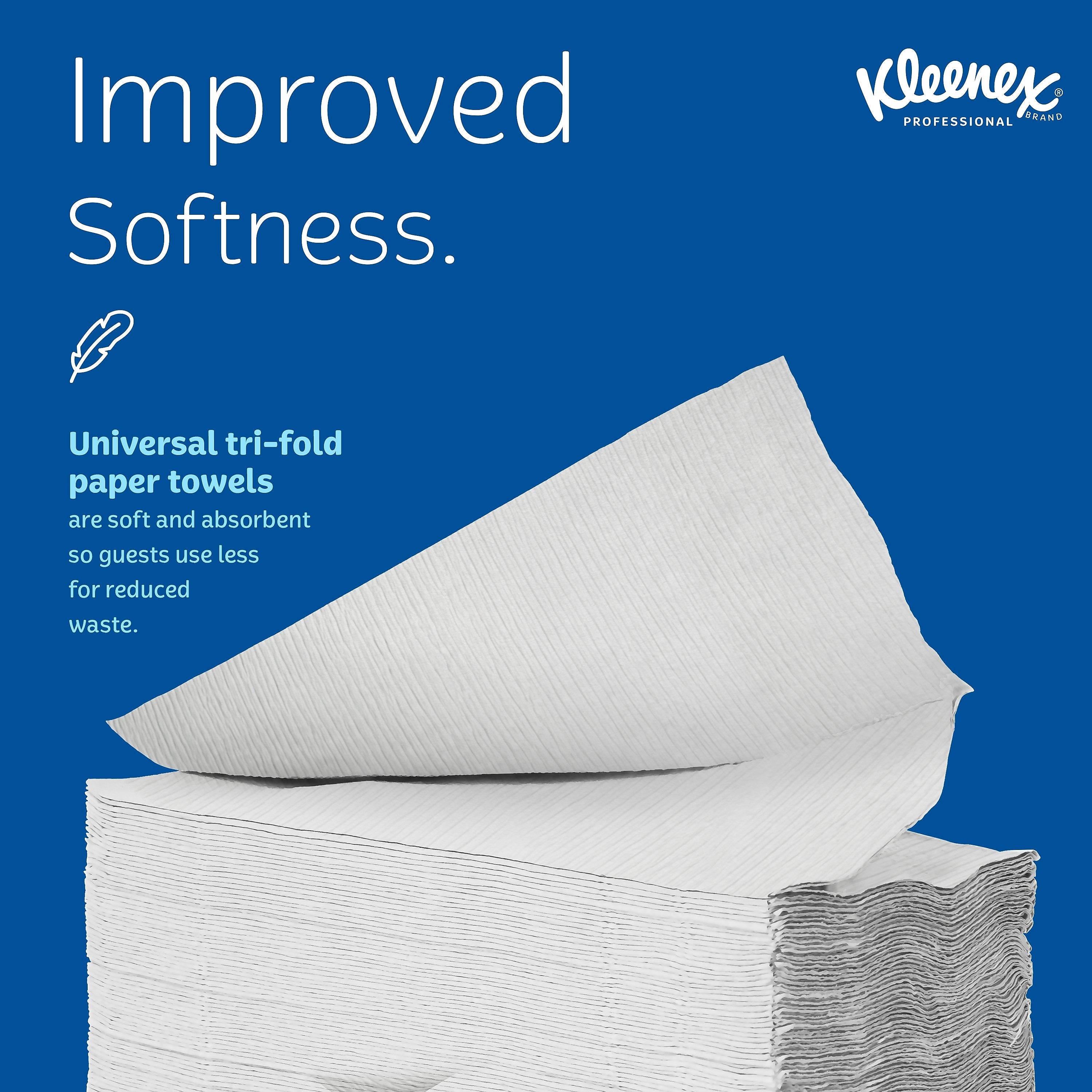 Kleenex Premiere Recycled Multifold Paper Towels, 2-ply, 120 Sheets/Pack, 25 Packs/Carton (13254)
