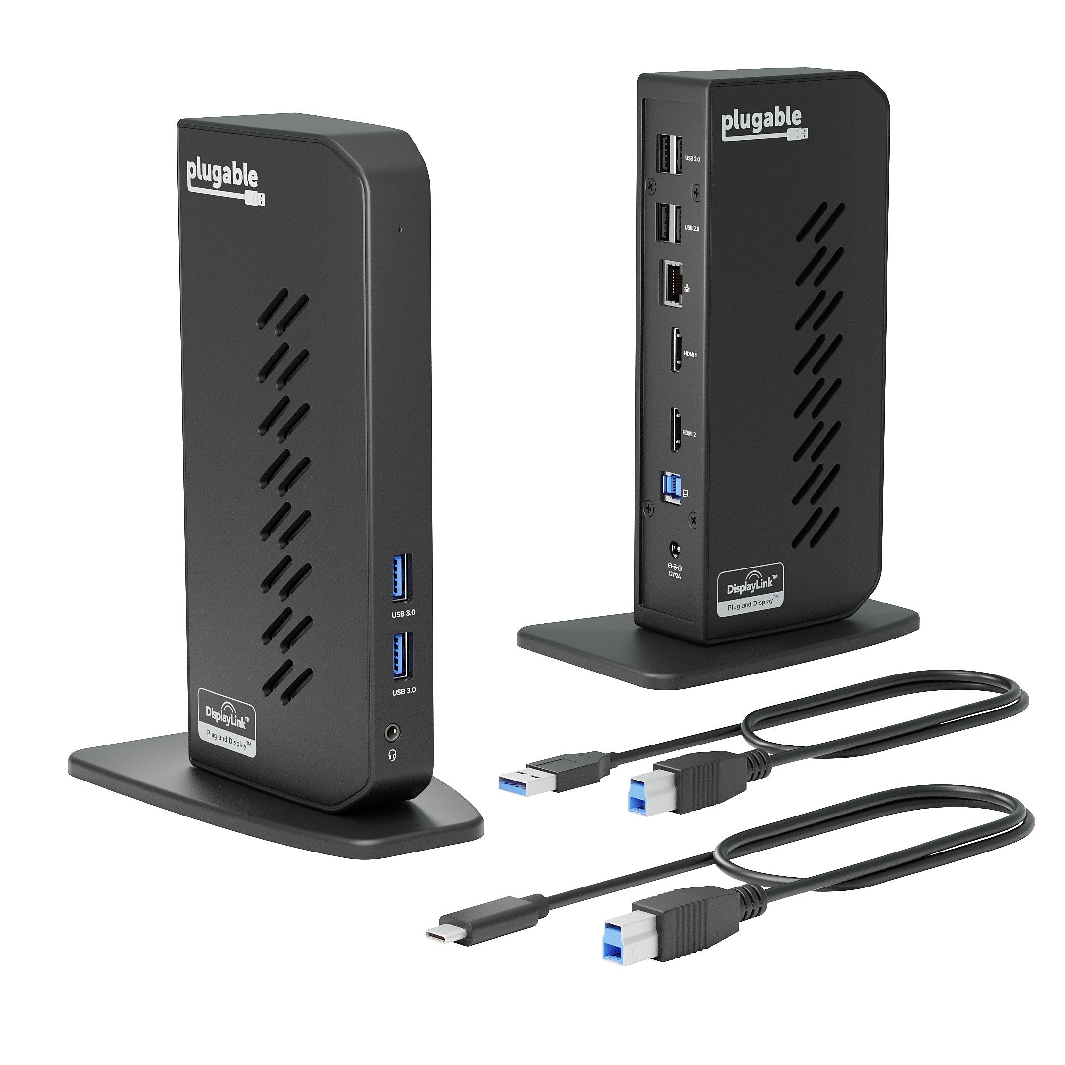 Plugable USB 3.0 and USB-C Universal Laptop Docking Station for Windows (UD-3900Z)