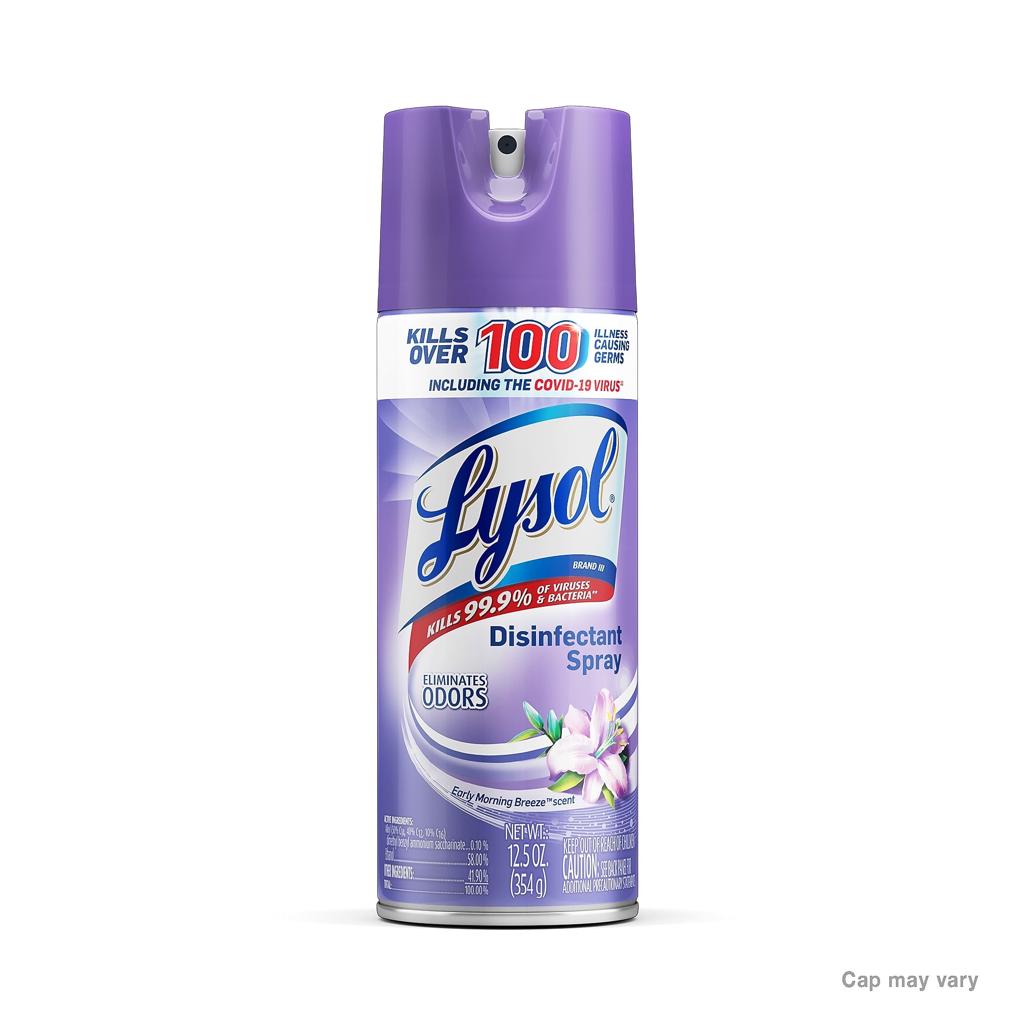Lysol All-Purpose Cleaners & Spray Disinfectant, Early Morning Breeze Scent, 12.5 oz., 12/Carton (RAC80833)