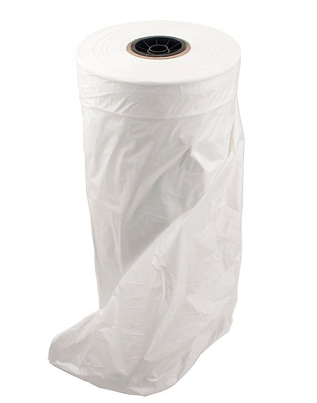 Nahanco 36" x 21" x 3" Plastic Shopping Bags, White, 500/Carton (W336)