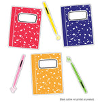 Carson Dellosa Education Notebooks and Pens Cut-Outs, 36/Pack, 3 Packs/Bundle (CD-120632-3)