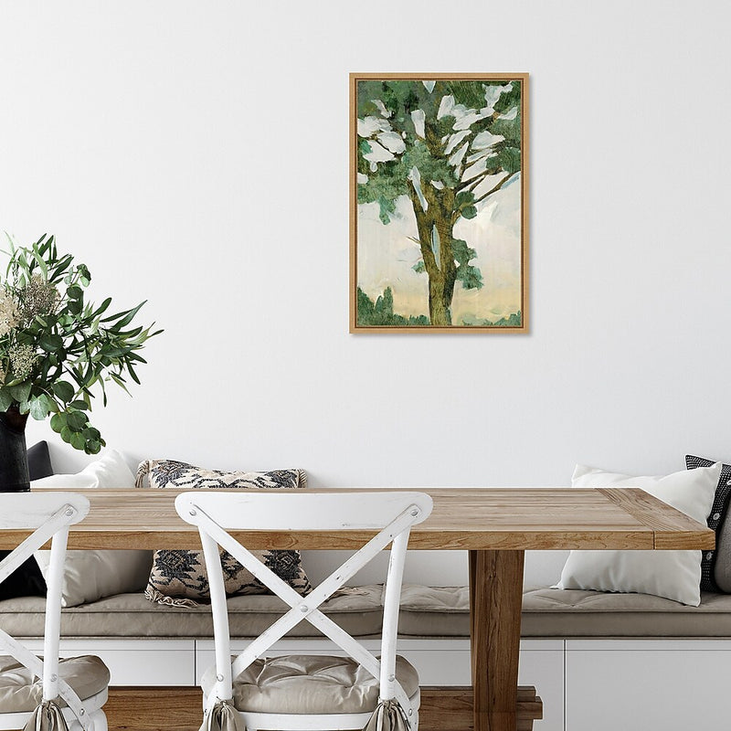 Amanti Art Green Tree I Framed Canvas Wall Art Print, 16" x 23" (A42674690222)