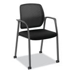 HON Nucleus Series Recharge Fabric/Mesh Guest Chair, Black (HONNR6FMC10P71)