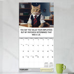 2026 TF Publishing Corporate Cats 12" x 12" Monthly Wall Calendar, Multi (26-1005)