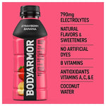BodyArmor SuperDrink Strawberry Banana Sports Drink, 16 oz. Bottle, 12/Pack (100003-1.4)