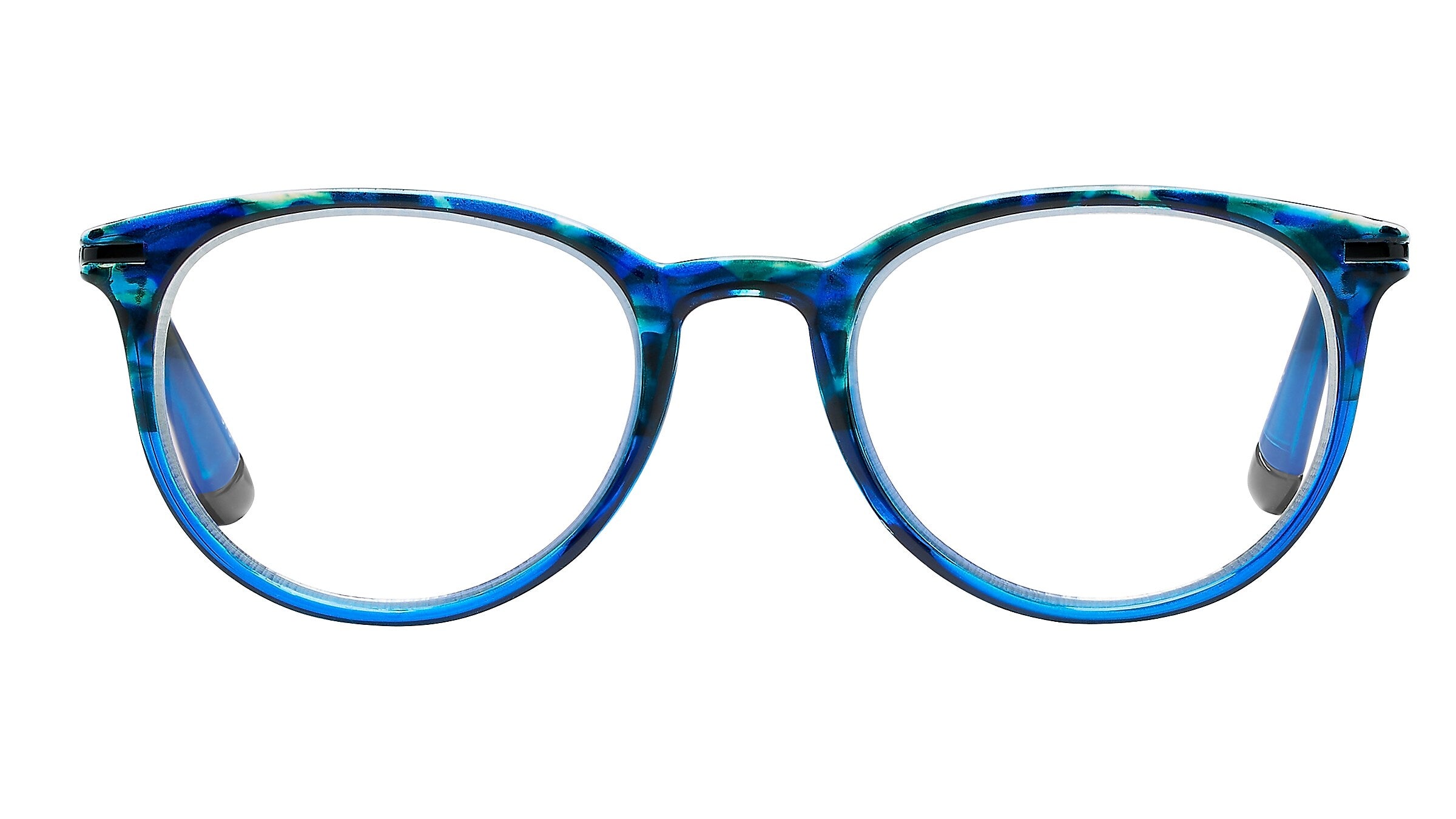 SAV Tri-focus Blue Light +2.50 Reading Glasses, Blue (E2307)