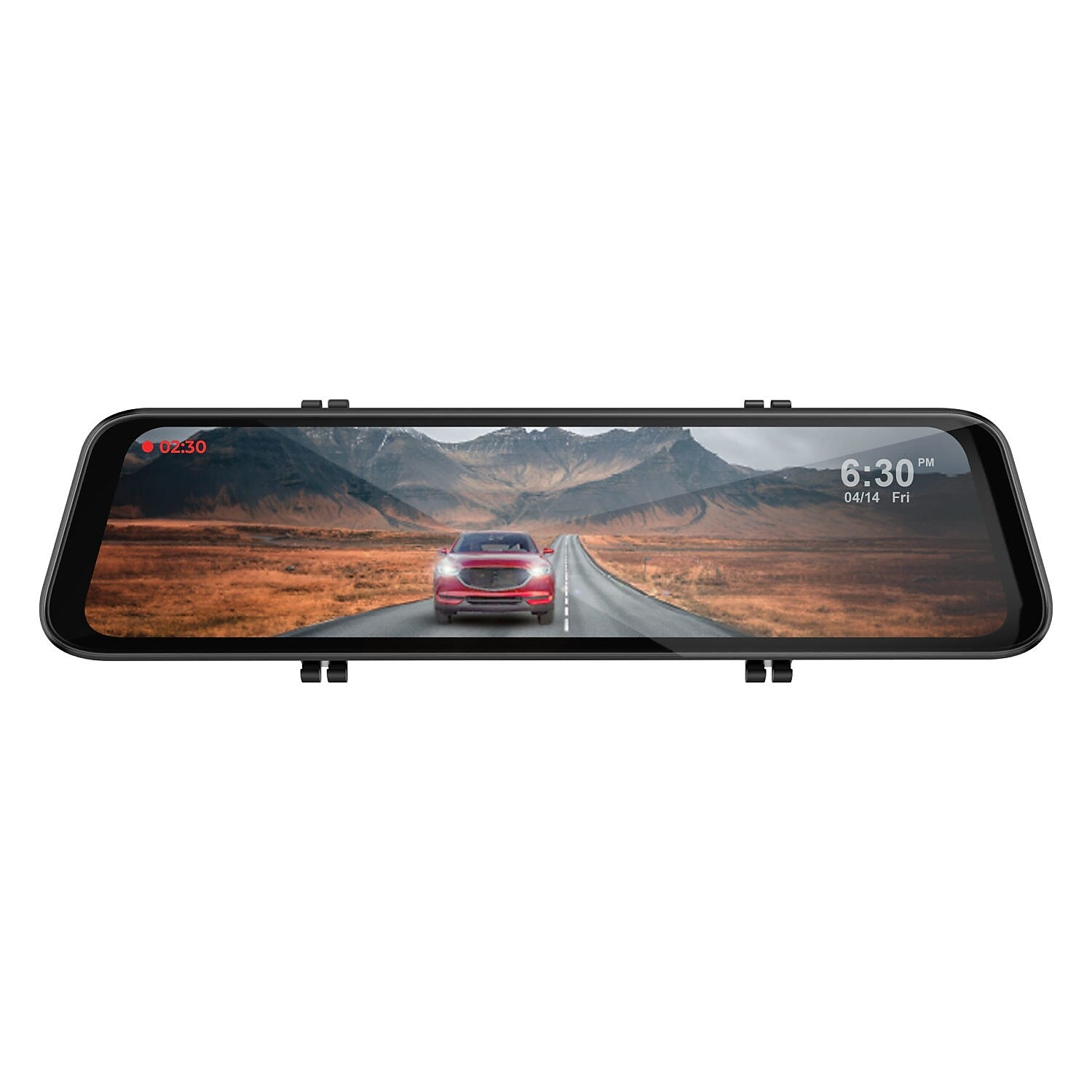 GekoGear Orbit D400 4K Rearview Mirror Dash Cam with 1080P Backup Cam, Black