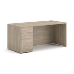 HON 10500 Series 66"W Left Pedestal Desk, Kingswood Walnut (HON105898LLKI1)