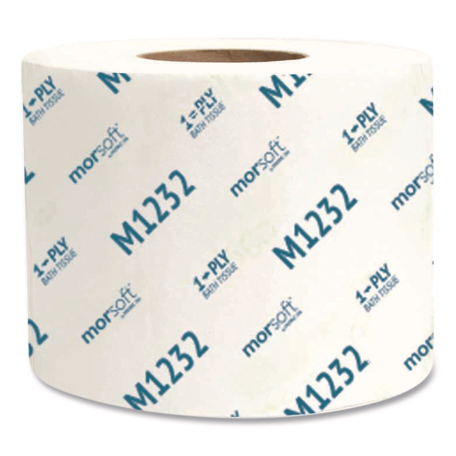 Morcon Morsoft Recycled Toilet Paper, 1-Ply, White, 1200 Sheets/Roll, 48 Rolls/Carton (MORM1232)