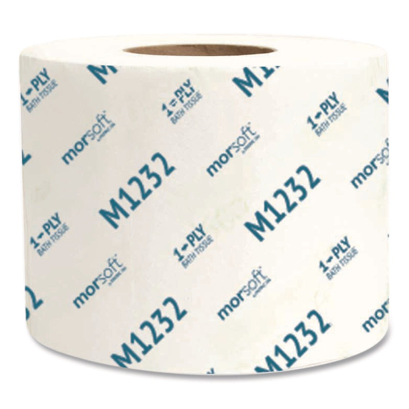 Morcon Morsoft Recycled Toilet Paper, 1-Ply, White, 1200 Sheets/Roll, 48 Rolls/Carton (MORM1232)