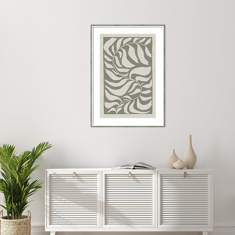 Amanti Art Winding Vine by Moira Hershey Wood Framed Wall Art Print, 30" x 41" (A42677390727)