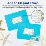 Avery Laser/Inkjet Rectangle Pearlized Labels, 2" x 3.5", Ivory, 200 Labels/Pack (94238)