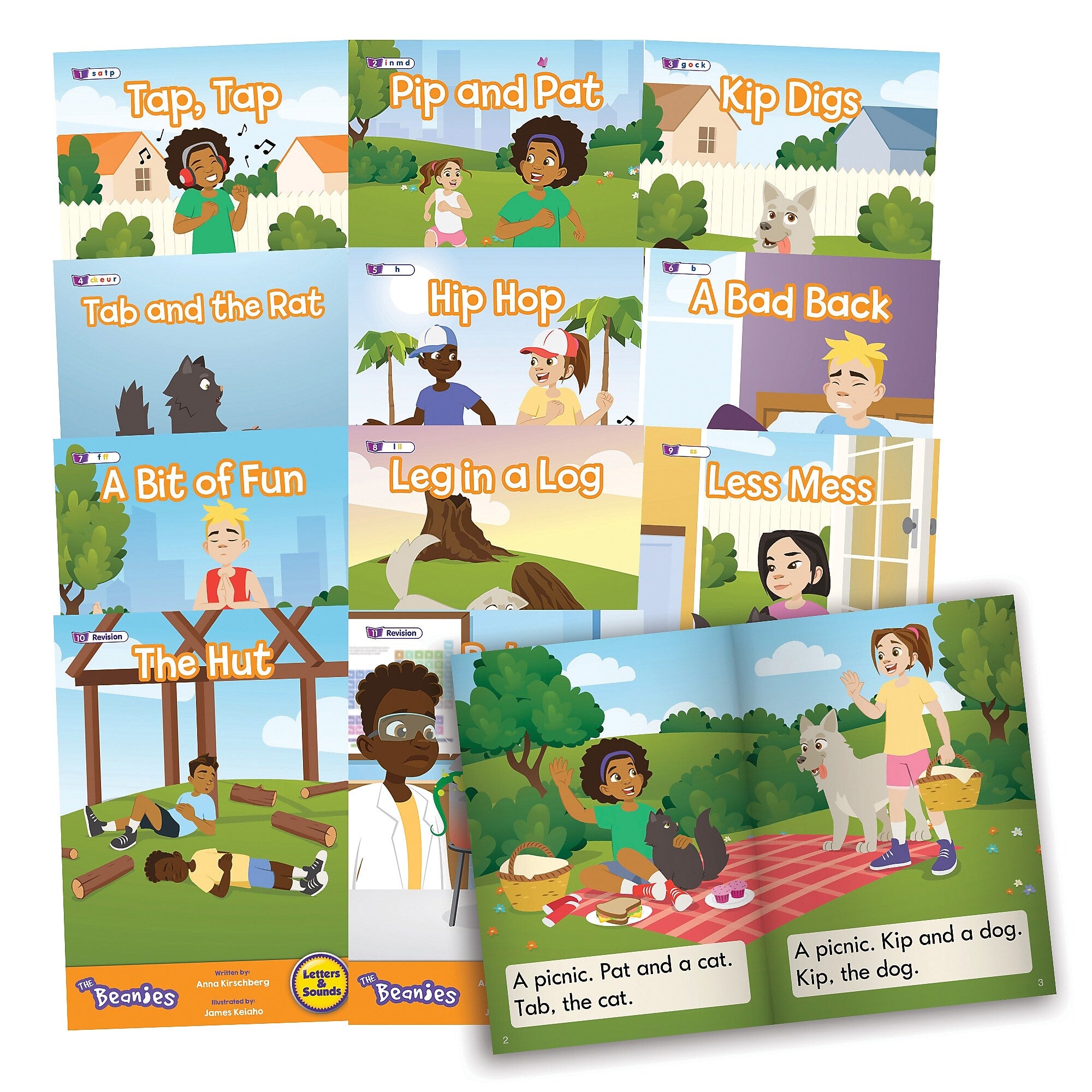 Beanstalk Books The Beanies Hi-Lo Diversity Decodables Phase 2 Set 2, 12/Set (JRLBB153)