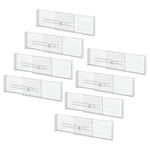 iDESIGN Expandable 8-Piece Plastic Drawer Dividers, Clear (29075M8)