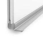 Luxor Magnetic Porcelain Dry-Erase Whiteboard, Aluminum Frame, 72"W x 40"H (DEWM003)