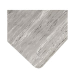 Crown Cushion-Step Marbleized Rubber Mat, 24 x 36, Gray