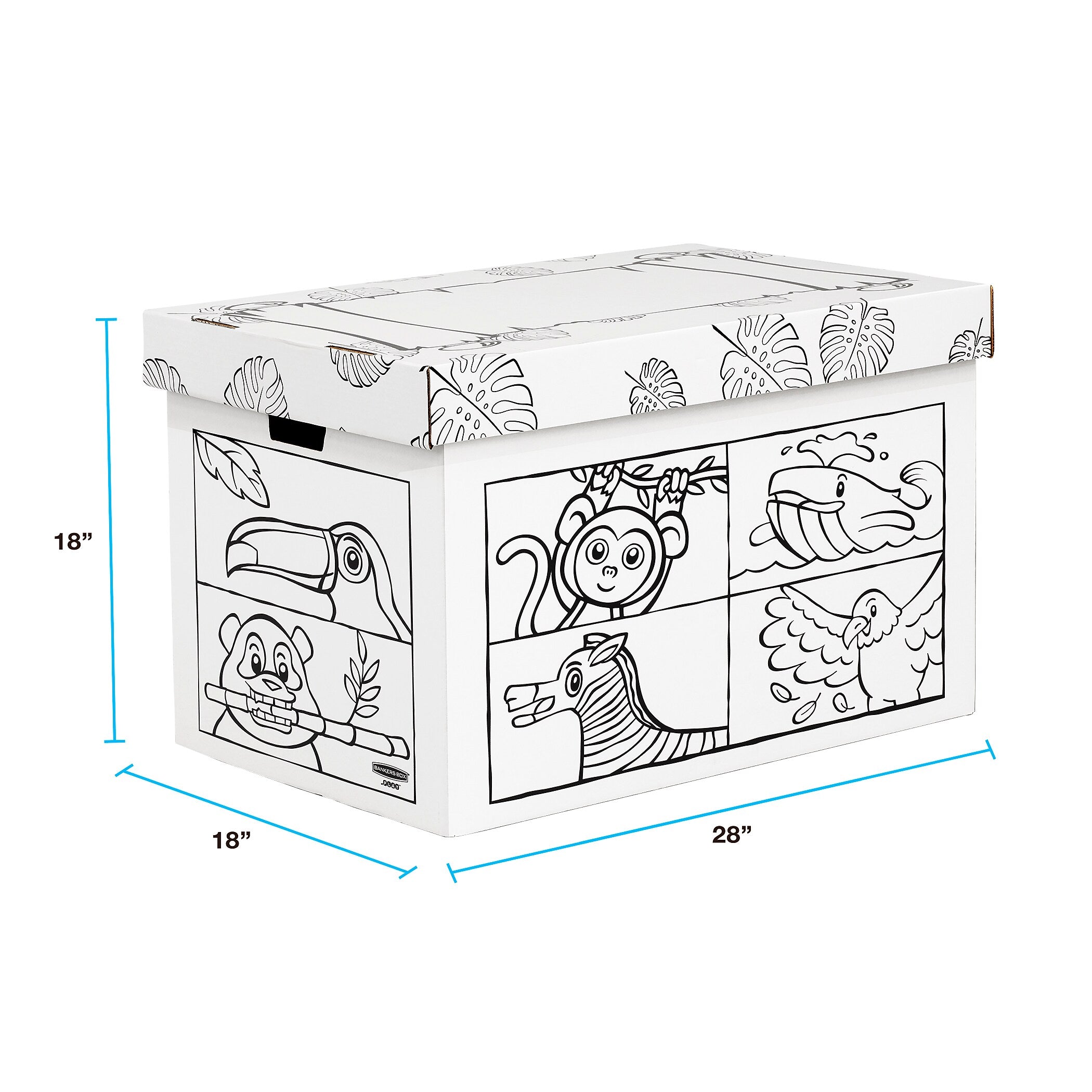 Bankers Box at Play Animal Print Toybox
