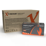 Ammex Xtreme Diamond Texture Orange Nitrile Powder Free X-Large Industrial Gloves