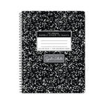 Roaring Spring Paper Products Signature 1-Subject Composition Notebooks, 7.5" x 9.75", College Ruled, 70 Sheets, Black (10111)
