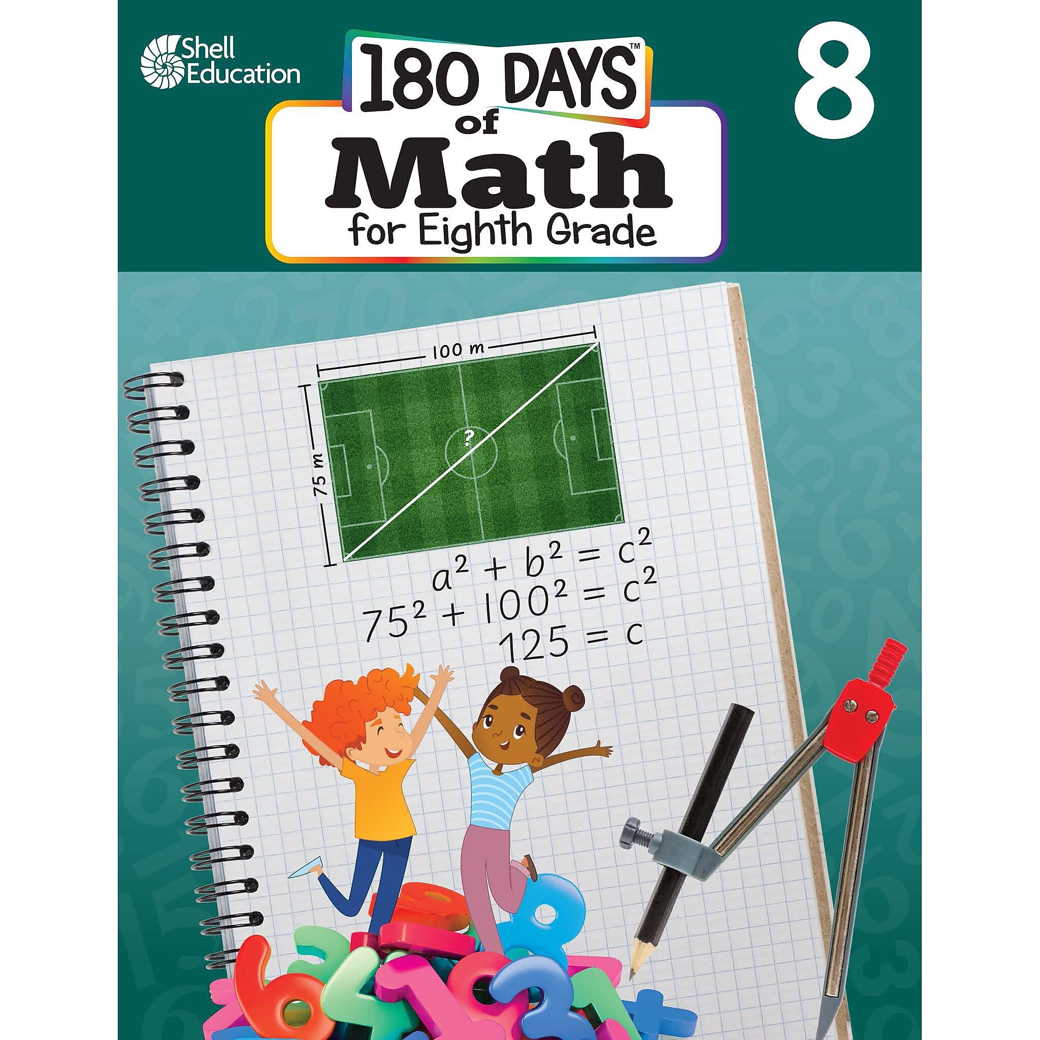 Shell Education 180 Days of Math for Eighth Grade Workbook