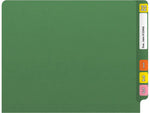 Medical Arts Press Reinforced End Tab File Folder, Straight Cut, Letter-Size, Green, 250/Carton (S-01502-GRN-B)