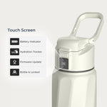 WaterH BOOST Stainless Steel Triple Wall Insulated Smart Water Bottle, 32 oz., White (B003WT)