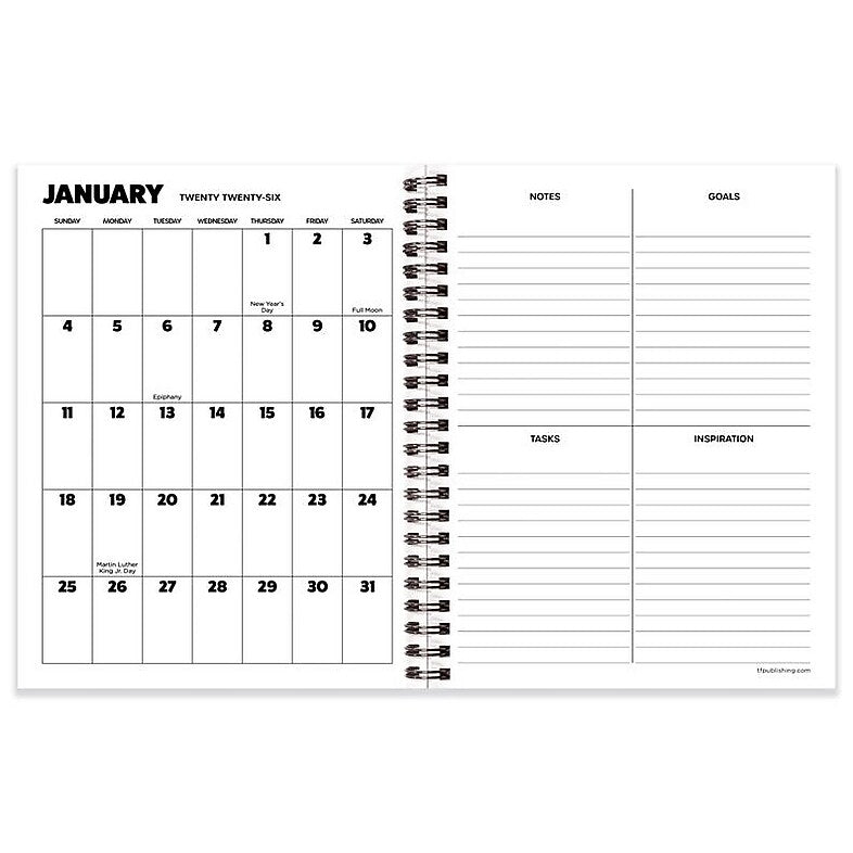 2026 TF Publishing Sesame Street 6.5" x 8" Weekly & Monthly Student Planner, Paperboard Cover, Multicolored (26-9236)